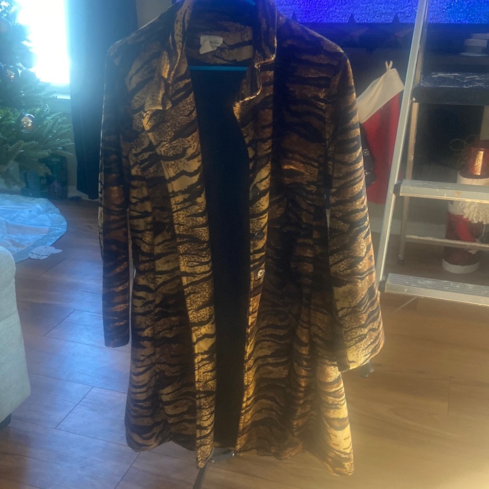 Charlotte Russe long coat med. normal wear.